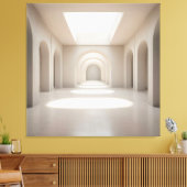 Atrium with Skylight Opening Leinwanddruck (Insitu (Wohnzimmer))