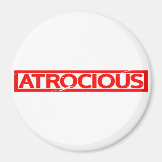 Atrocious Briefmarke Magnet (Vorne)