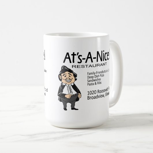 at's-A-Nice! Restaurant, Broadview, IL Kaffeetasse (VorderseiteRechts)