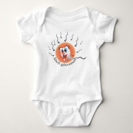 Ätsch gewonnen baby strampler (Vorderseite)