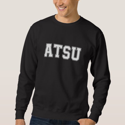 ATSU Vintage Retro Athletic Collegiate Style Sweatshirt (Vorderseite)