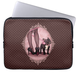 Attachée à mon Bouledogue Français Laptopschutzhülle