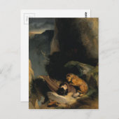 Attachment von Edwin Henry Landseer Postkarte (Vorne/Hinten)