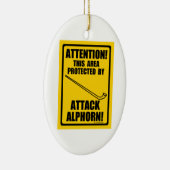 Attack Alphorn Keramikornament (Rechts)