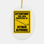 Attack Alphorn Keramikornament (Vorne)