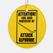 Attack Alphorn Keramikornament (Links)
