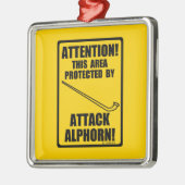 Attack Alphorn Silbernes Ornament (Links)