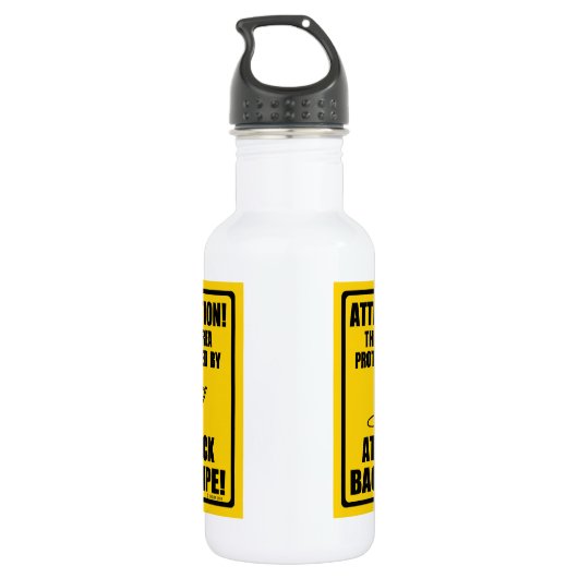 Attack Bagpipe Edelstahlflasche (Rückseite)