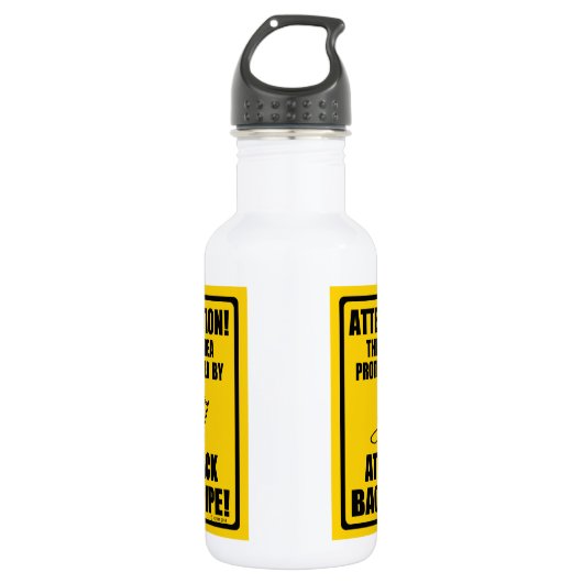 Attack Bagpipe Edelstahlflasche (Vorderseite)