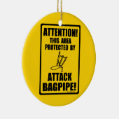 Attack Bagpipe Keramikornament (Rechts)