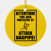 Attack Bagpipe Keramikornament (Vorne)
