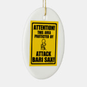 Attack Bari Sax Keramik Ornament (Rechts)