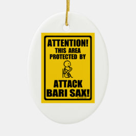 Attack Bari Sax Keramik Ornament