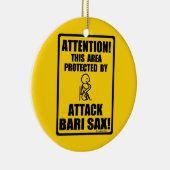 Attack Bari Sax Keramikornament (Rechts)