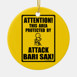 Attack Bari Sax Keramikornament