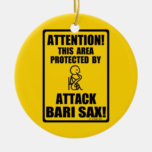 Attack Bari Sax Keramikornament (Vorne)