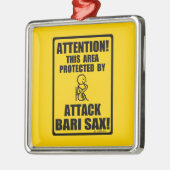 Attack Bari Sax Silbernes Ornament (Links)