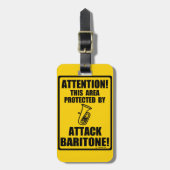 Attack Baritone Gepäckanhänger (Vorderseite vertikal)