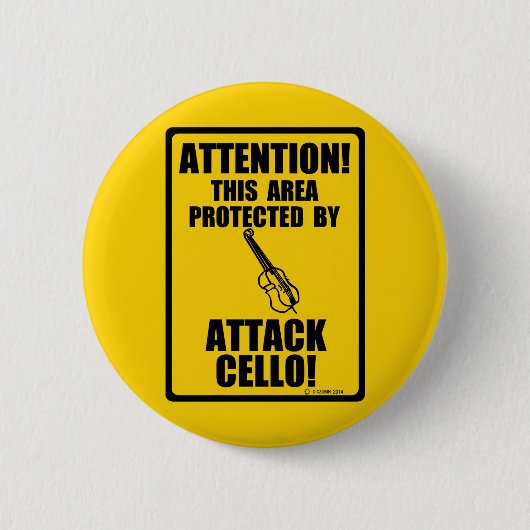 Attack Cello Button (Vorderseite)