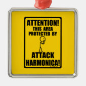 Attack Harmonica Ornament Aus Metall (Vorne)
