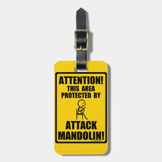 Attack Mandolin Gepäckanhänger (Vorderseite vertikal)