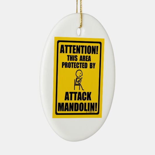 Attack Mandolin Keramik Ornament (Rechts)