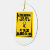 Attack Mandolin Keramik Ornament (Links)