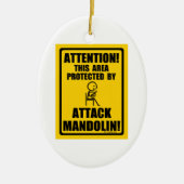 Attack Mandolin Keramik Ornament (Vorne)