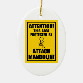 Attack Mandolin Keramik Ornament