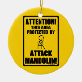 Attack Mandolin Keramik Ornament (Vorne)