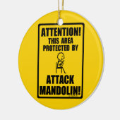 Attack Mandolin Keramik Ornament (Links)