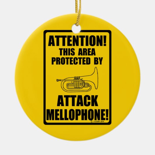 Attack Mellophone Keramik Ornament (Vorne)