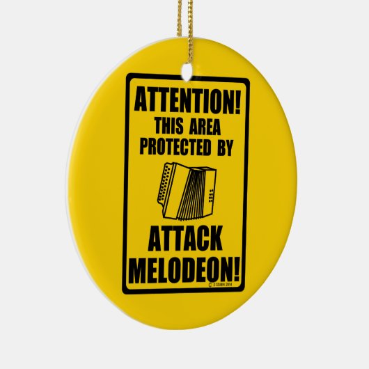 Attack Melodeon Keramik Ornament (Rechts)