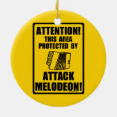 Attack Melodeon Keramik Ornament (Hinten)