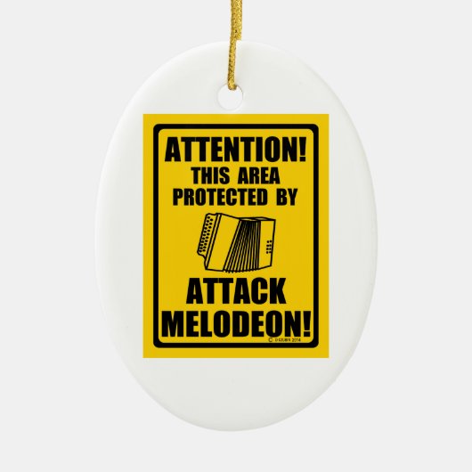 Attack Melodeon Keramikornament (Vorne)