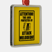 Attack Melodeon Silbernes Ornament (Rechts)