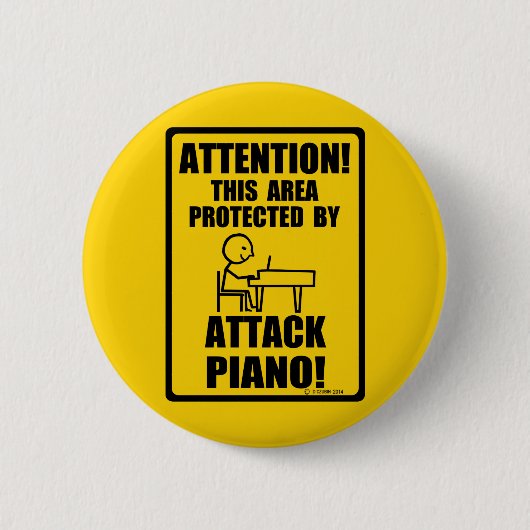 Attack Piano Button (Vorderseite)