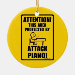 Attack Piano Keramik Ornament