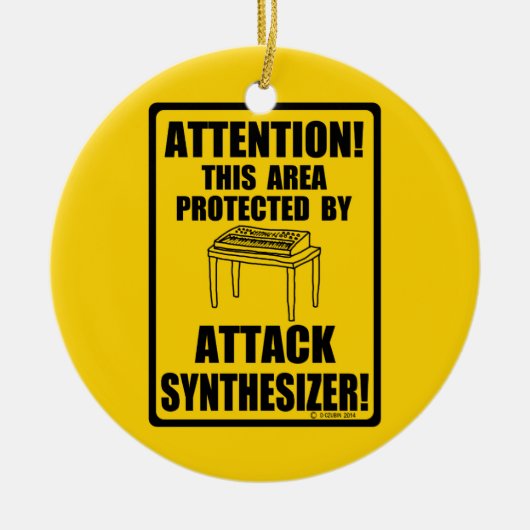 Attack Synthesizer Keramik Ornament (Vorne)