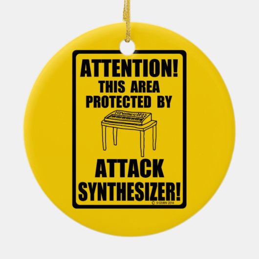 Attack Synthesizer Keramik Ornament (Hinten)