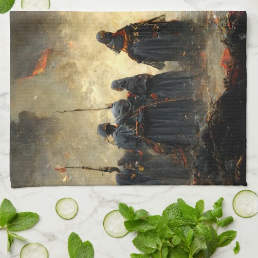 Attack the place geschirrtuch (Gefaltet)