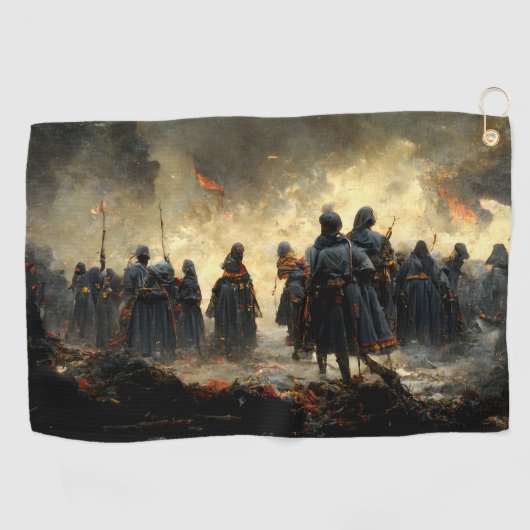 Attack the place golfhandtuch (Horizontal)