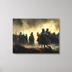 Attack the place leinwanddruck