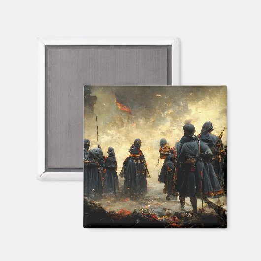 Attack the place magnet (Vorderseite/Rückseite)