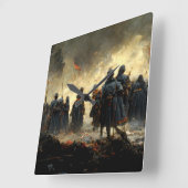 Attack the place quadratische wanduhr (Winkel)