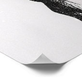 Attack Titan Figur Dark Anime Linienkunst Poster (Ecke)