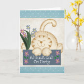 Attacke auf Niedliche Grußkarte Karte (Gelbe Blume)