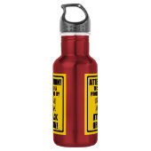 Attacke Edelstahlflasche (Rückseite)