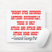 Attacken Angriff General George Patton Mousepad (Mit Mouse)