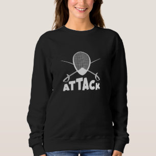 Attacken Fencer-Maske Sweatshirt